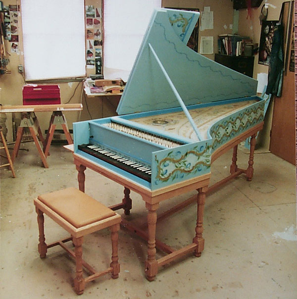 Harpsichord decoration, Dulcken, Flemish single manual - Olga Kornavitch-Tomlinson