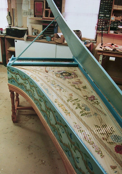 Harpsichord decoration, Blanchet, French double manual - Olga Kornavitch-Tomlinson