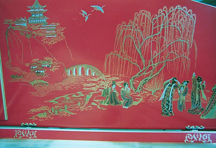 Harpsichord decoration, Chinoiserie, French double manual - Olga Kornavitch-Tomlinson