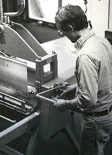 At the Press - Printer, Roy Tomlinson