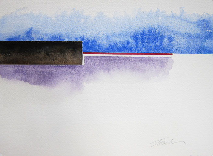 Monolith #4 Watercolor by Roy Tomlinson