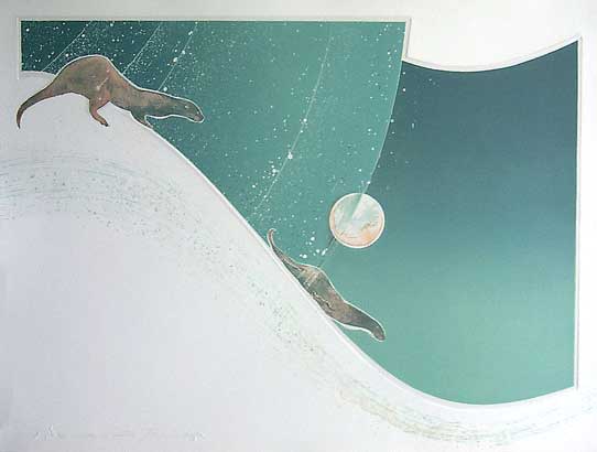 Moon of Winter - Lithograph by Roy Tomlinson