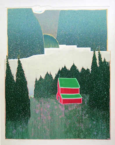  Red Barn - Lithograph by Roy Tomlinson