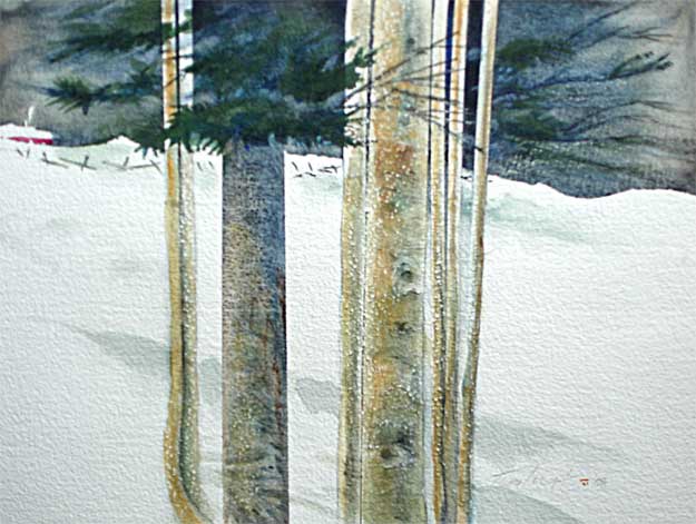 The Clearing - February -  

Watercolor by Roy Tomlinson