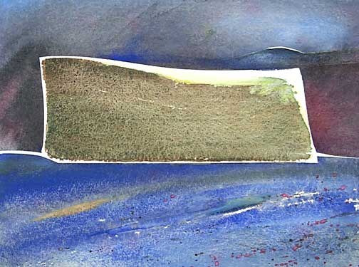 Monolith #3 Watercolor by Roy Tomlinson